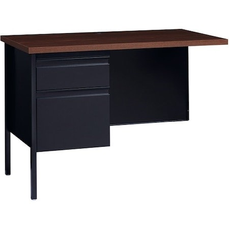 Lorell DESK, L RTRN, 24X42, BKWT LLR60924
